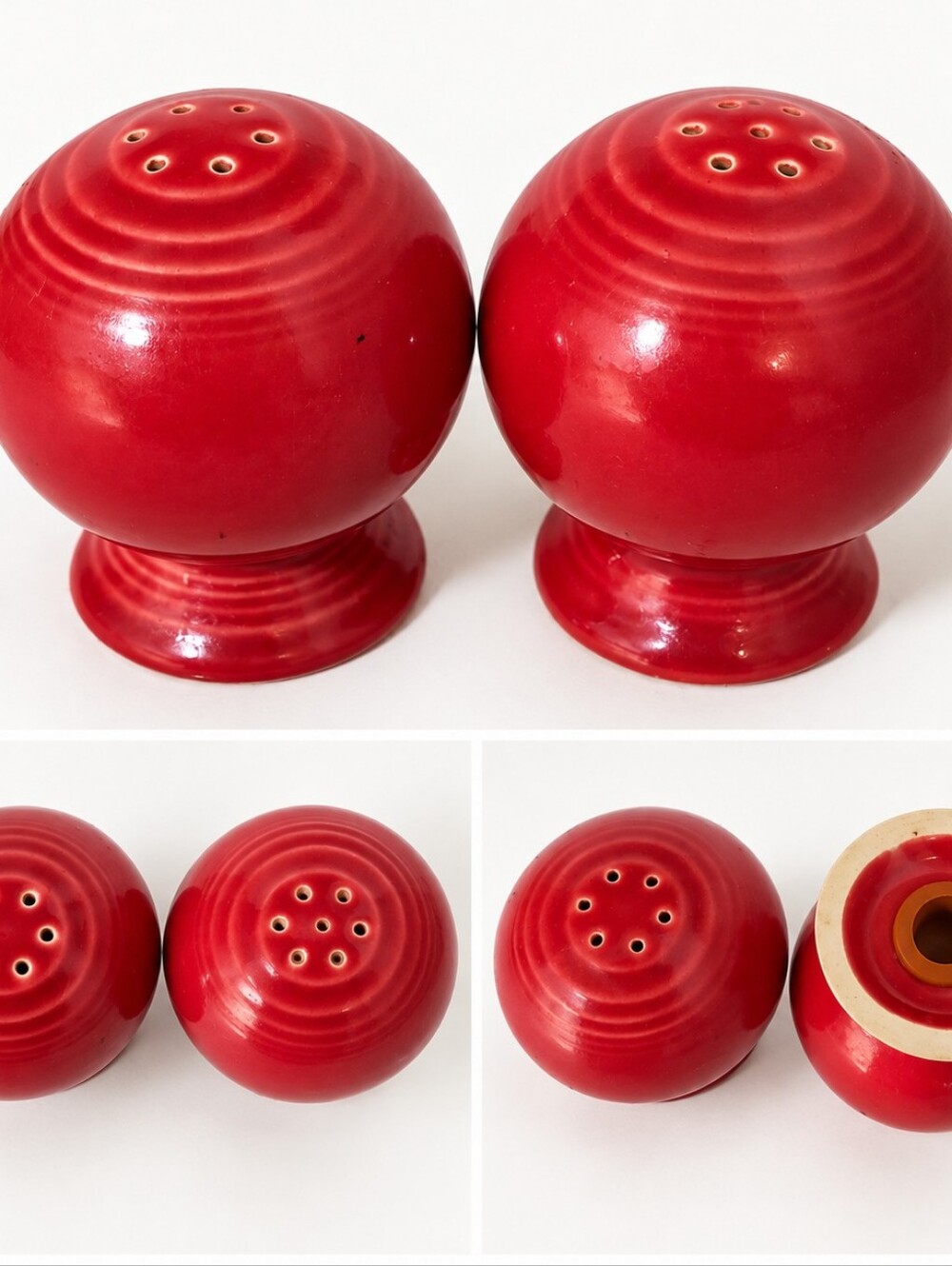 Fiesta Scarlet Red Salt & Pepper Shakers – Set of